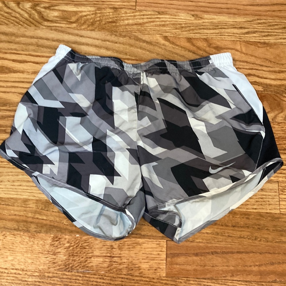Size small Nike athletic running shorts geometric pattern